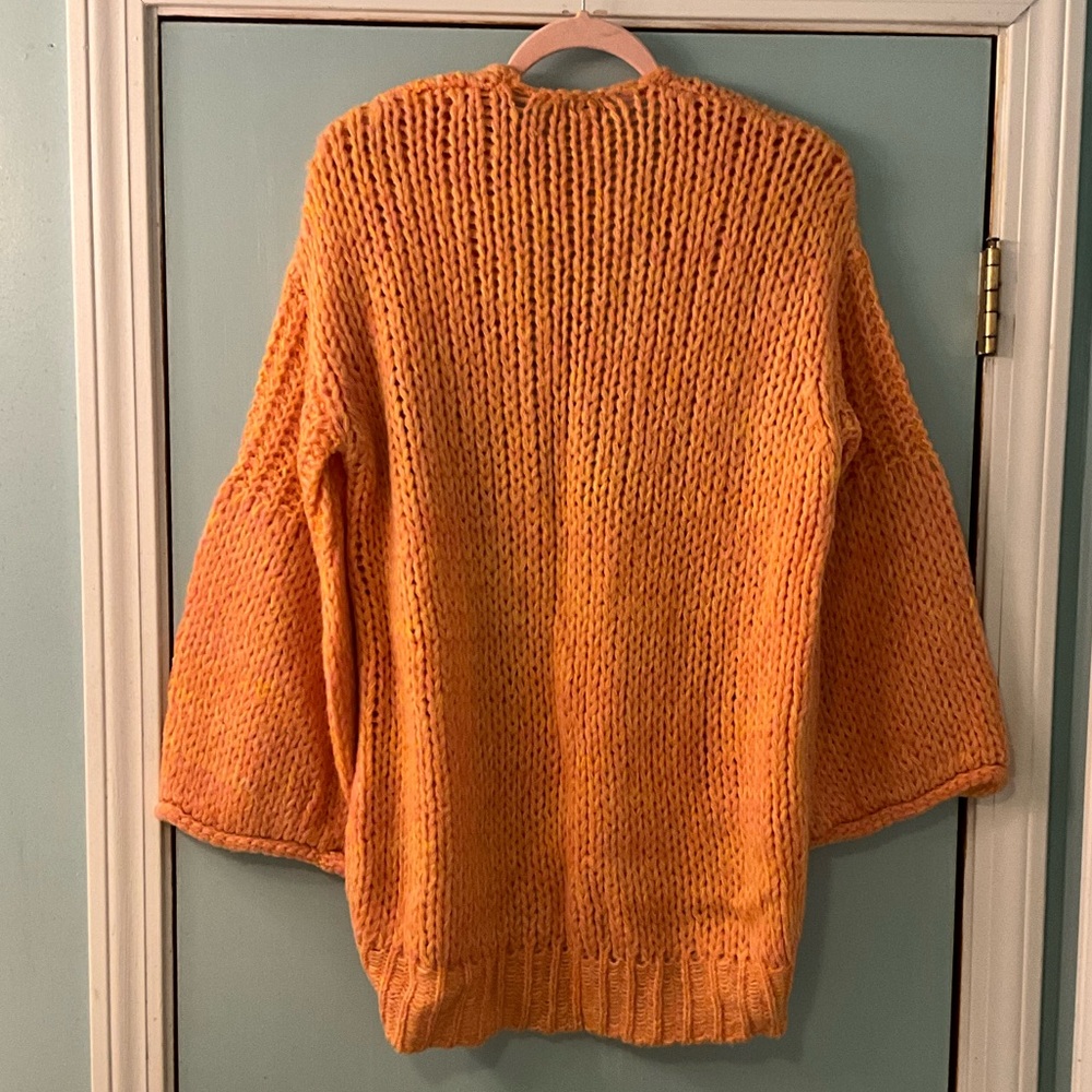 Cozy Free People Home Town cardigan sweater in sugar candy combo - Picture 4 of 5
